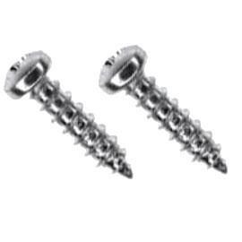 J.Racenstein Gardiner Screws 16mm for STD brush pair, close-up of two metal screws with threaded shafts and screw heads.