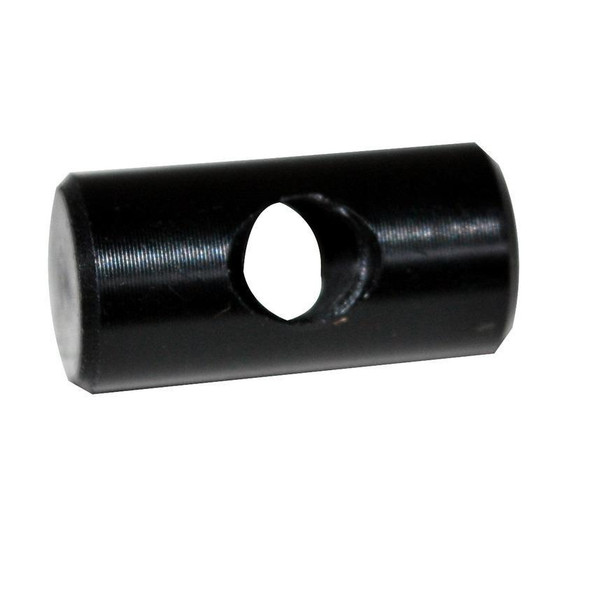 Pivot Nut for Transverse Ionic, black cylindrical connector with a central hole.