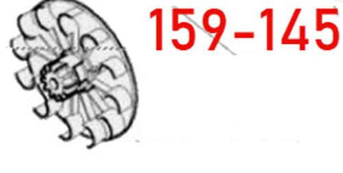 ProTool Left Turbine, detailed black and white illustration of a turbine component.