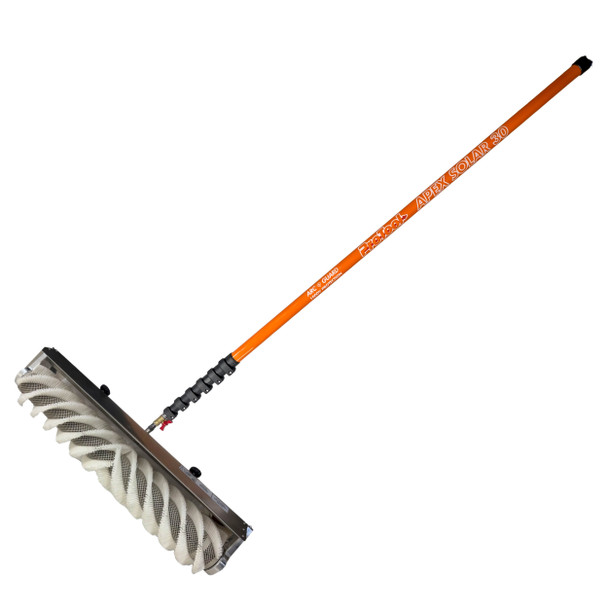 Rotary Solar Brush 32in Water Powered with 30ft ProTool Apex Solar Pole