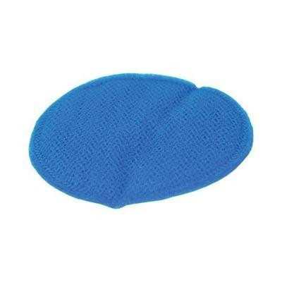 J.Racenstein Pad Liquid Polishing 7in Nylon, blue oval polishing pad with textured surface for automotive and surface finishing.