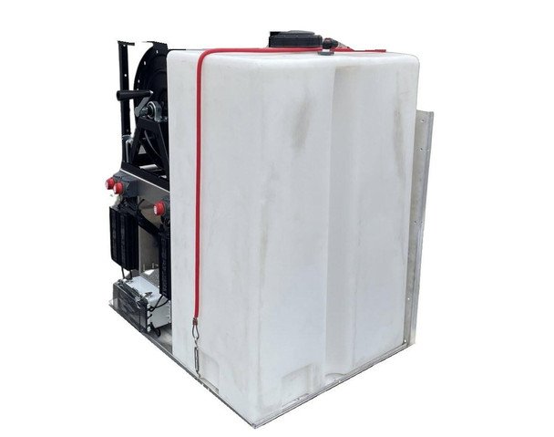 ProTool Solar RODI Skid + Rotary Brush WP Kit, a white industrial water purification and cleaning system with a red hose and mechanical components.