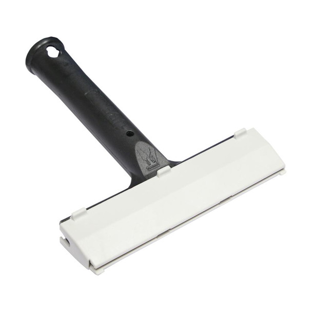 Triumph Scraper Straight Triumph MK2 6in, heavy-duty scraper tool with a black handle and wide white blade for paint and adhesive removal.