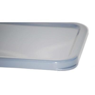 Ettore Bucket Super Lid, a gray plastic lid for buckets designed to securely cover and seal containers.