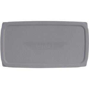 Ettore Bucket Super Lid Ettore, a gray plastic lid designed to fit securely on buckets for easy sealing and containment.