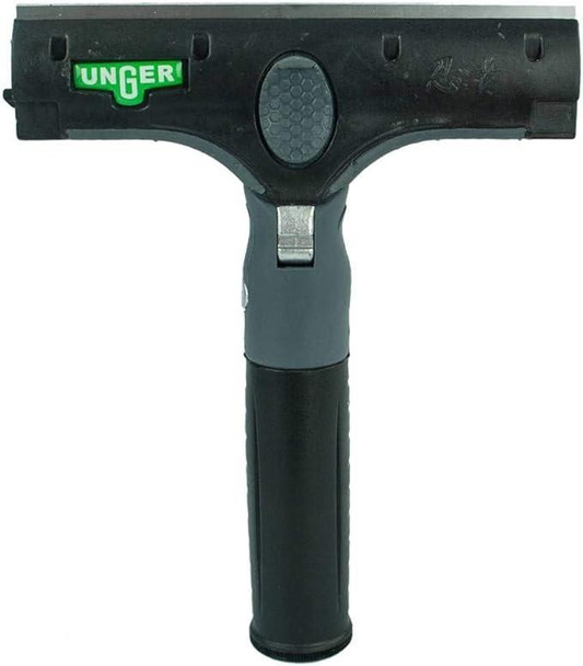 Unger Scraper Ninja 06in, handheld window cleaning scraper with a black handle and sturdy scraper blade for removing dirt and debris.