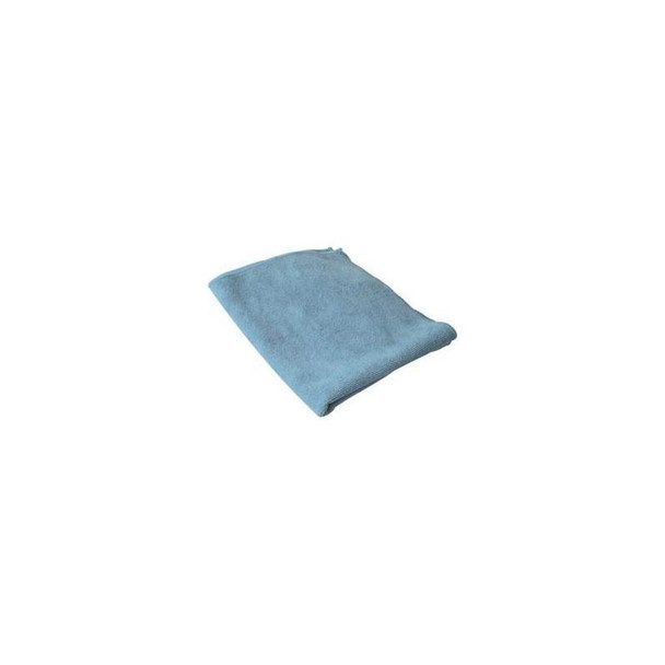J.Racenstein ProTool Microfiber Towel, light blue microfiber cleaning towel neatly folded.