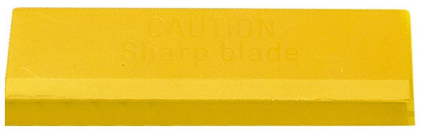 Ettore Scraper Track Scrapemaster 04in, yellow plastic scraper for removing debris and paint from surfaces.