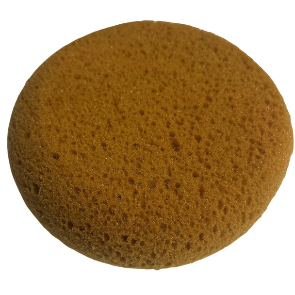 ProTool Sponge Synthetic Copal, a round brown synthetic sponge with a porous texture for cleaning or polishing applications.