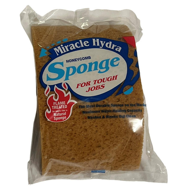 ProTool Sponge Synthetic Jumbo, cleaning sponge with honeycomb texture for heavy-duty tasks, flame-treated for durability and maximum water-holding capacity.