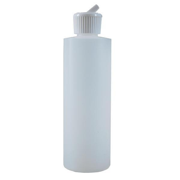 J.Racenstein Bottle with flip top, 16oz, white plastic container for liquids.