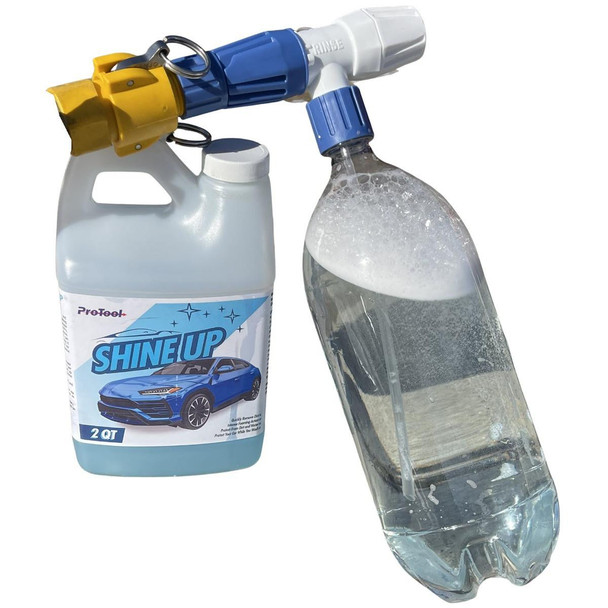 ProTool Foaming Hose End Sprayer, a spray bottle with a hose end foamer attachment for cleaning and detailing.