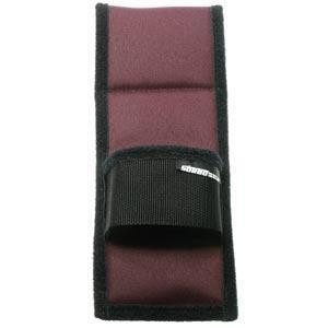 Sorbo Holster Dual Nylon Sorbo, compact black and maroon nylon holster with a secure strap for holding tools or accessories.