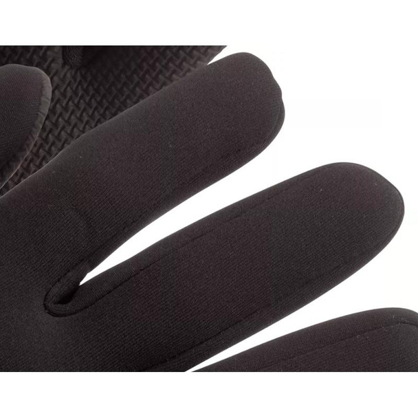 J.Racenstein Kenai Neoprene Gloves, close-up image showing black neoprene gloves designed for insulation and protection.