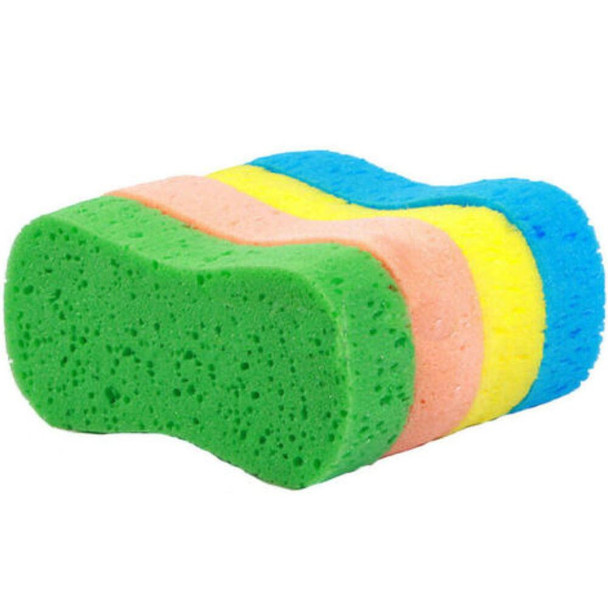 ProTool Sponge Washing Extra Large, colorful sponges in green, pink, yellow, and blue for cleaning.