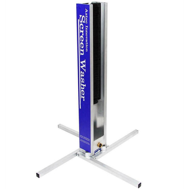 J.Racenstein Screen Washer Aztec, industrial screen washing machine with blue and silver finish designed for cleaning screens.