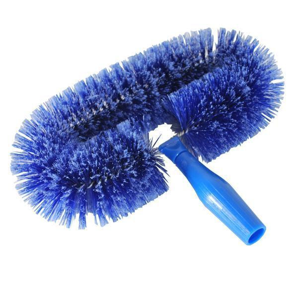 Ettore Brush Ceiling Fan, blue cleaning brush with dual spinning brush heads for ceiling fan maintenance.