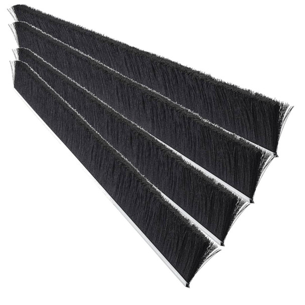 J.Racenstein Screen Washer Replacement Brushes Set of 4 Aztec, black replacement brushes for screen washers with durable bristles.