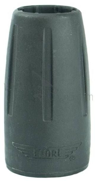 ProTool Collar/Stone large complete Black, close-up of the black rubber collar with vertical ridges and the ProTool logo embossed at the bottom.