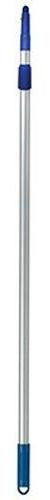 Ettore Pole 4ft fixed ACME tip, telescopic cleaning pole with blue and silver design for window washing and high reach cleaning tasks.