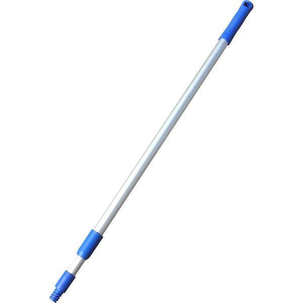 Ettore Pole 4ft fixed ACME tip, metal pole with blue handle and tip for cleaning or spraying use.