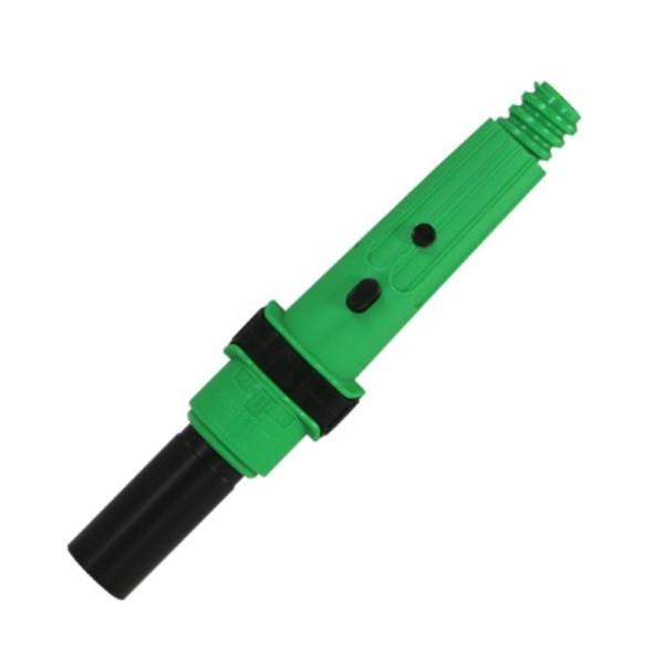 Unger Hiflo nLite Locking Cone Adapter, green and black bi-component locking cone adapter for cleaning tools.