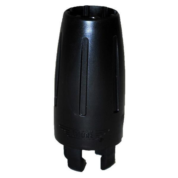 Ettore Pole Collar Replacement, black cylindrical replacement part for pole cleaning tools.