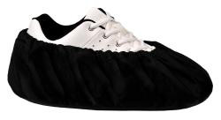 J.Racenstein Pro Shoe Covers, black fabric shoe cover over white sneaker