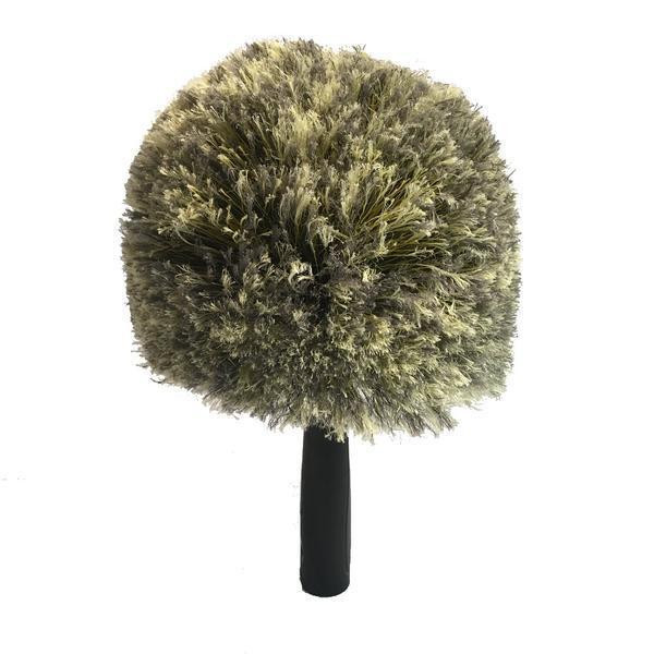 Ettore Duster Cobweb Elite Ettore, round microfiber duster for cobweb and dust removal with a black handle.