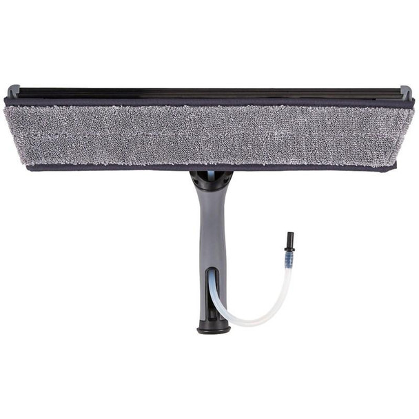 Unger nLite PowerPads, cleaning pad attachment with scrubbing surface and handle for window cleaning or glass maintenance.