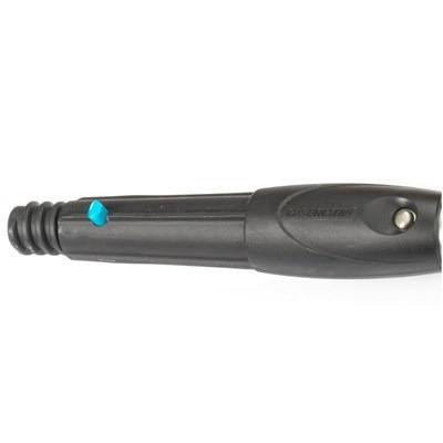 Moerman Pole Tip Universal Moerman, black pole tip with blue adjustment knob and rounded tip design.