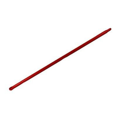 Moerman Pole Fiberglass Red 55in EURO TIP, red fiberglass pole with euro tip for professional cleaning and maintenance tasks.