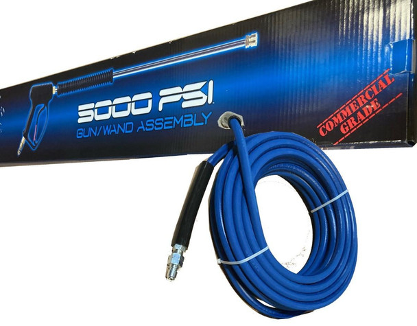 ProTool 4.0g 4000psi Cold Direct Drive Comet, blue high-pressure hose coiled alongside its boxed packaging.