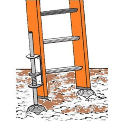 J.Racenstein Ladder Leveler Cleated Feet (2 pack) Xtenda-Leg, adjustable ladder feet for stability on uneven surfaces.