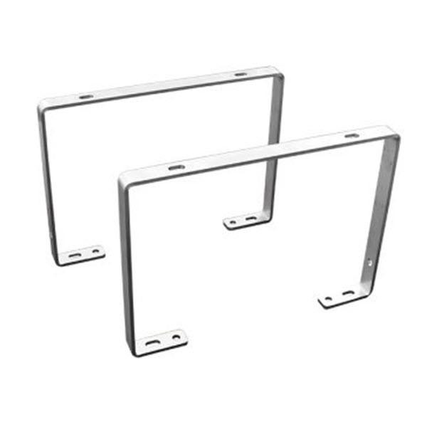 J.Racenstein Reel Stacking Kit Valley, two metallic U-shaped brackets for reel storage and organization.