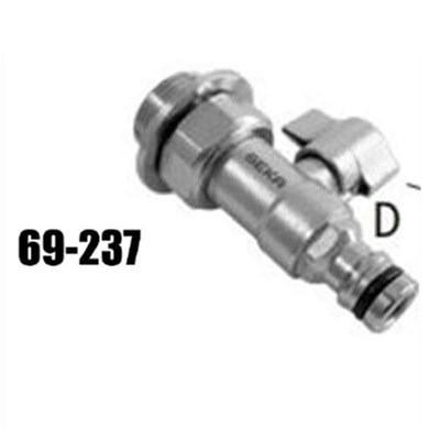 Unger HydroPower Ultra Water IN On-Off Connect, stainless steel water connection fitting with ON-OFF valve and connector for efficient water control.