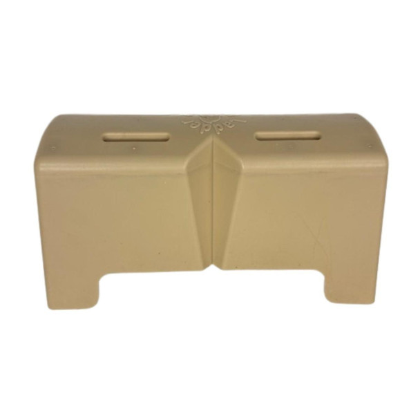 J.Racenstein Ladder Helmet, beige protective helmet with ventilation slots and a central ridge.