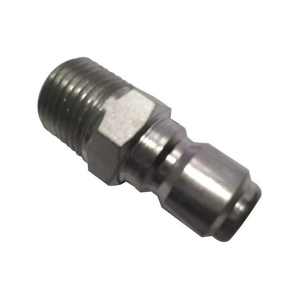 ProTool Plug 3/8 MPT SS, stainless steel push-to-connect fitting for pneumatic tools.