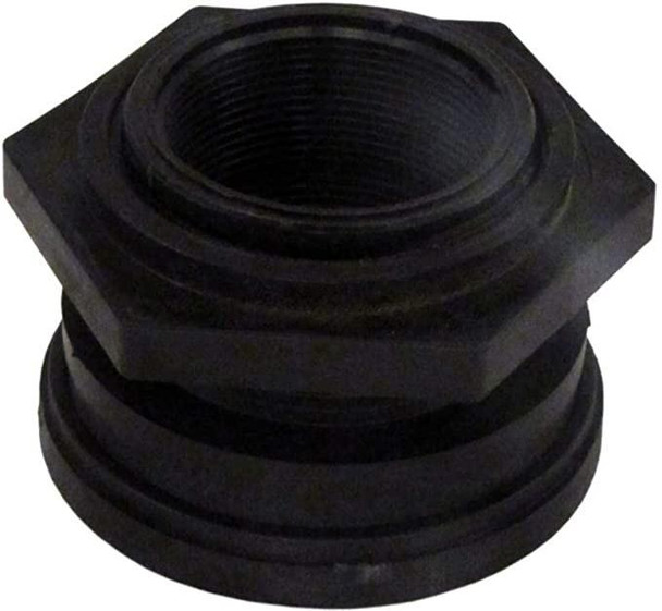ProTool Bulkhead Fitting 1/2in FNPT Banjo, black plastic hydraulic fitting with threaded connector.