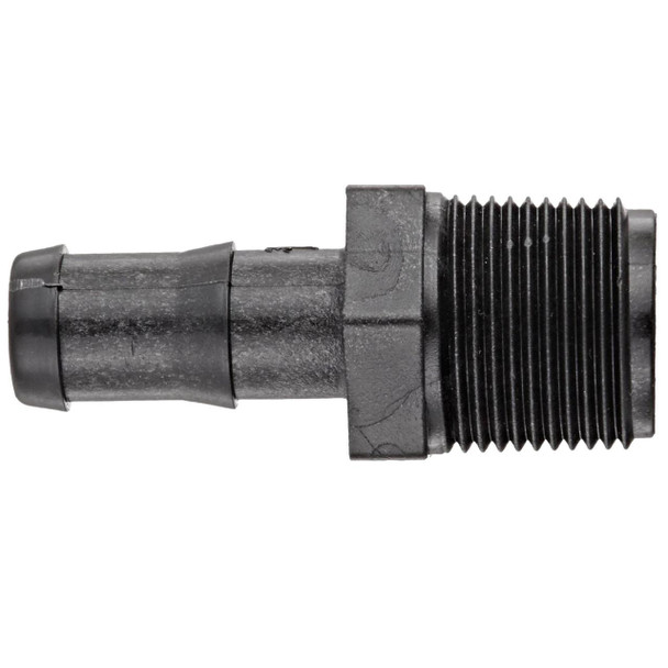 ProTool Hose Barb Banjo 1/2in Barb to 3/4in MNPT, hose barb and threaded fitting connector for fluid transfer.