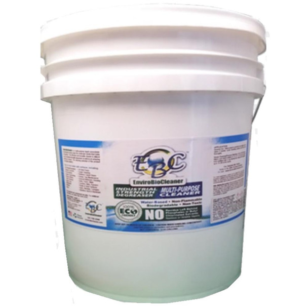 J.Racenstein EBC Degreaser, Detergent, large white bucket with multi-purpose cleaning label.