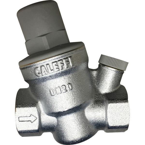 ProTool Pressure Regulator, metallic pressure regulator valve with adjustment knob and inlet/outlet connections.