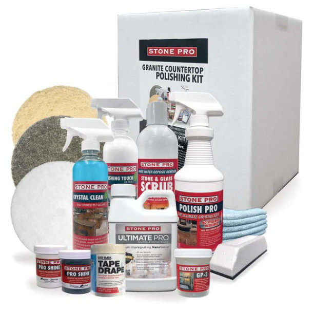 Granite Countertop Deep Clean, Polish & Protect Kit