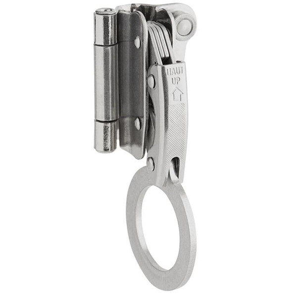 Miller Rope Grab for 5/8in or 3/4in Rope, industrial climbing safety device with metal construction and keyring attachment.
