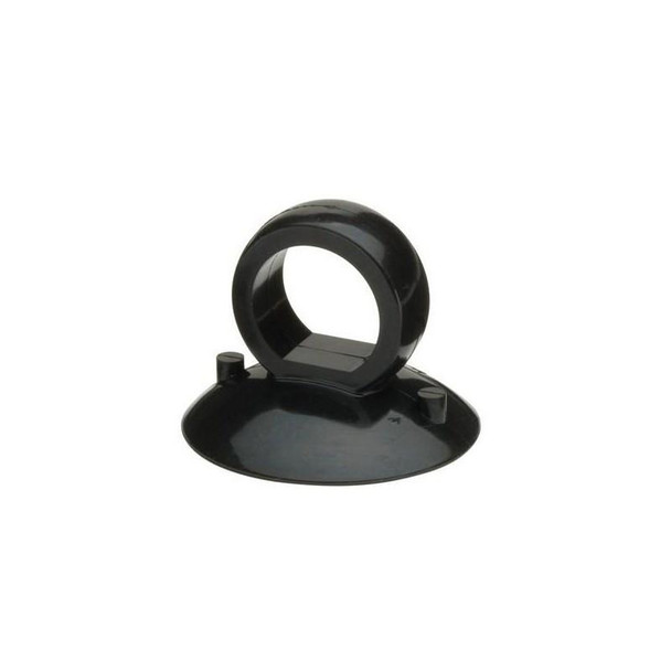 All Vac Industries All Vac Suction Cup Finger Hold Rubber, black rubber hand-held tool with a suction cup base for gripping and lifting objects.