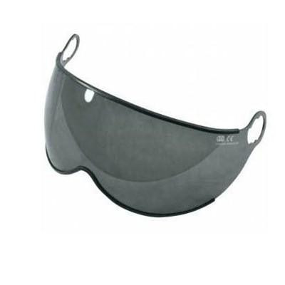 J.Racenstein Helmet Spin Visor Tinted Kong, tinted visor for motorcycle helmets with a curved design and side attachment points for secure fit.