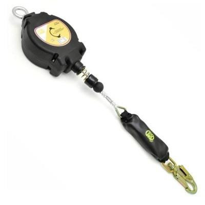 J.Racenstein Lanyard Retract Cable Shk Abs 32ft Kong, retractable lanyard with a black reel and a 32-foot extension for secure tool management.