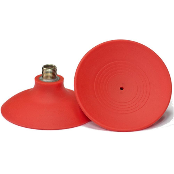 All Vac Industries All Vac Suction Cup Repair Items, orange suction cups with metal screw attachments for vacuum repair.