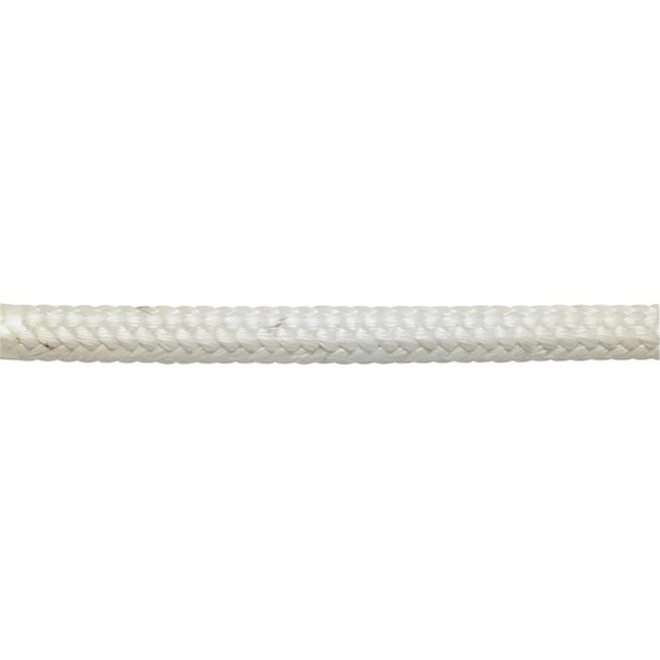 Teufelberger Safety Core HiVee Rope 1/2in, close-up image of the white safety rope showing its braided texture.