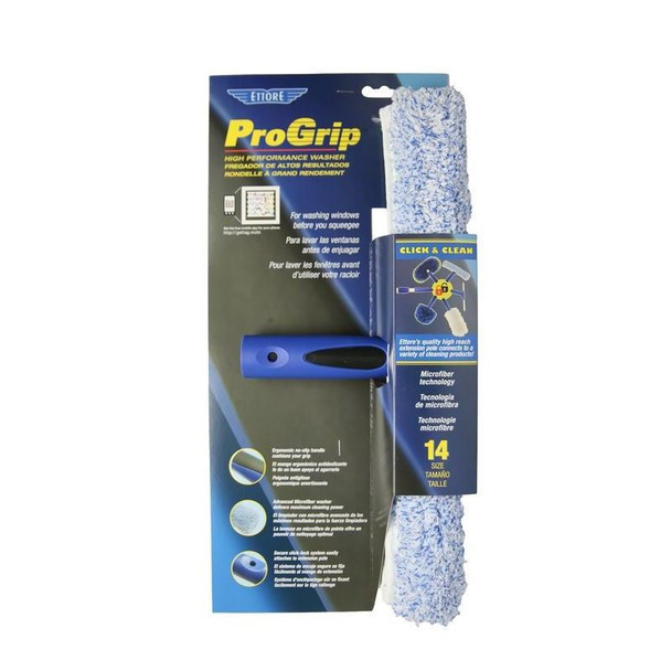 Ettore ProGrip Washers, high performance washer with microfiber technology for cleaning windows before squeegeeing.